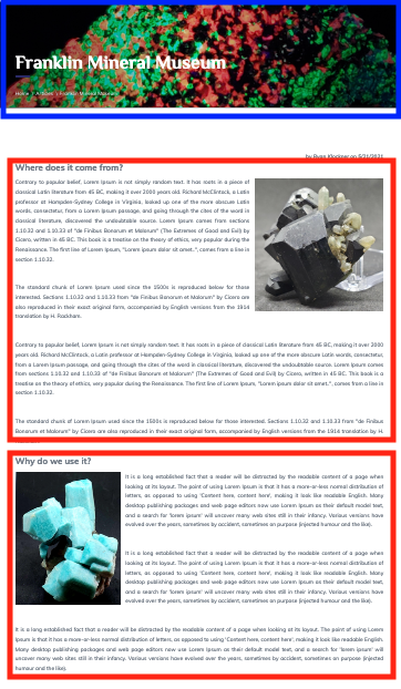 How an Actual Article Appears in the System